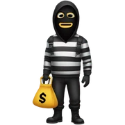 Robber emoji sticker