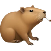 capybara smoking sticker