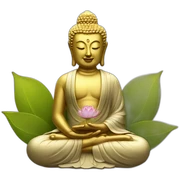 buddha model lotus sticker