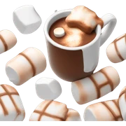 Hot chocolate with Marshmallows  sticker