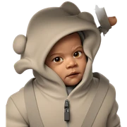 realistic hooded figure portrait sticker