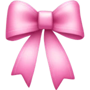 Pink bow with white highlights sticker