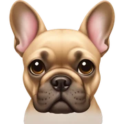 Fawn French bulldog  sticker