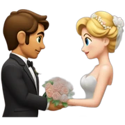 Peach and mario getting married sticker