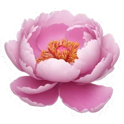 Peony sticker