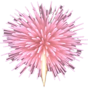 light pink fireworks sticker