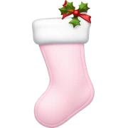  light pink Christmas stocking sticker