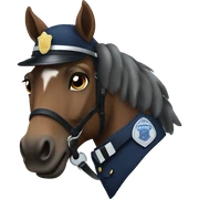 police horse sticker