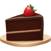 Chocolate cake sticker