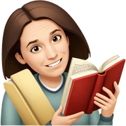 Reading book sticker