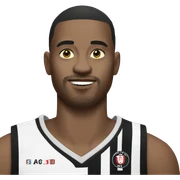 Creat me a Partizan basketball player with Partizan Belgrade jersey on sticker