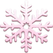 Light pink snowflake  sticker