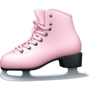 pastel pink ice skates sticker