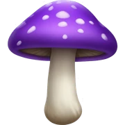 purple mushroom sticker