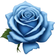 Blue rose sticker
