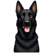 black german shepherd sticker
