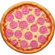 Pink pizza sticker
