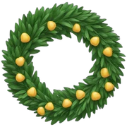 wreath sticker