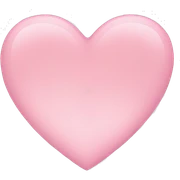 Light pink heart sticker