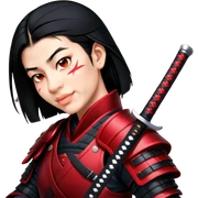 Fierce Samurai sticker