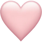 light pink heart sticker
