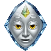 Spirit Guide Crystal talisman with silver sticker