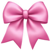 pink bow sticker
