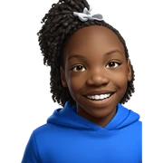 smiling dark-skinned boy portrait sticker