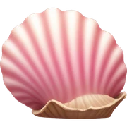 pink shell  sticker