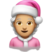 Pink Christmas sticker