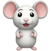 Mouse plush sticker