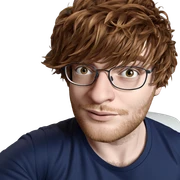 male with glasses and beard sticker