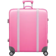 pink luggage  sticker