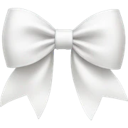 white bow sticker
