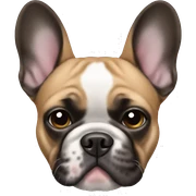 Make a french bulldog sticker