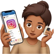 instagram no celular sticker