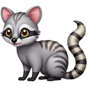 gray The civet sticker