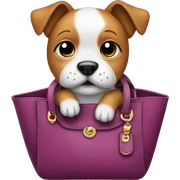 Dog in a purse  sticker