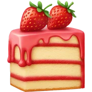 strawberry cake sticker