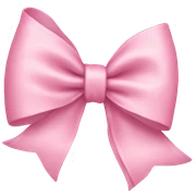 Light pink bow sticker