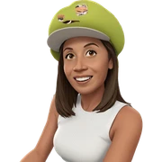 smiling girl with brown hair sticker