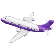 purple airplane sticker