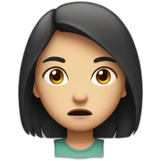 Angry girl  sticker