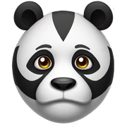 Mean panda sticker