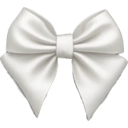 white satin bow sticker