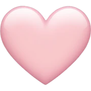 light pink heart sticker