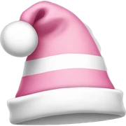 light pink santa hat sticker