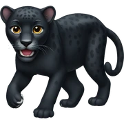 Black jaguar sticker