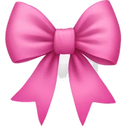 Pink bow sticker