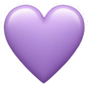 Lilac heart sticker